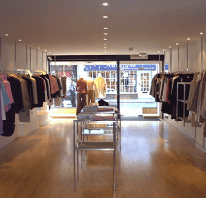 Refurbished retail shop interior