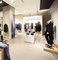 Completed fashion boutique shopfitting project