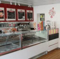 Commercial food retail counter and display installation